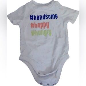 💎$2💎 Handsome, Hungry, Happy baby body suit